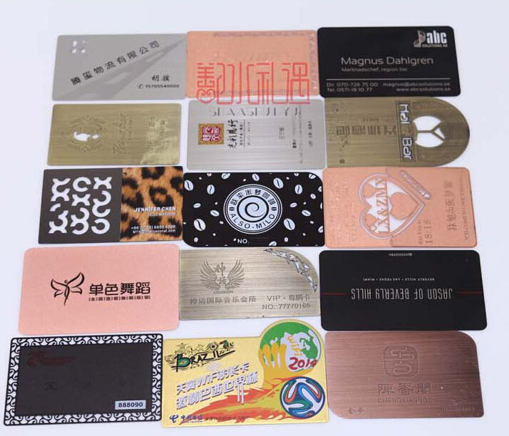 金属名片 金属卡 金属名片定制