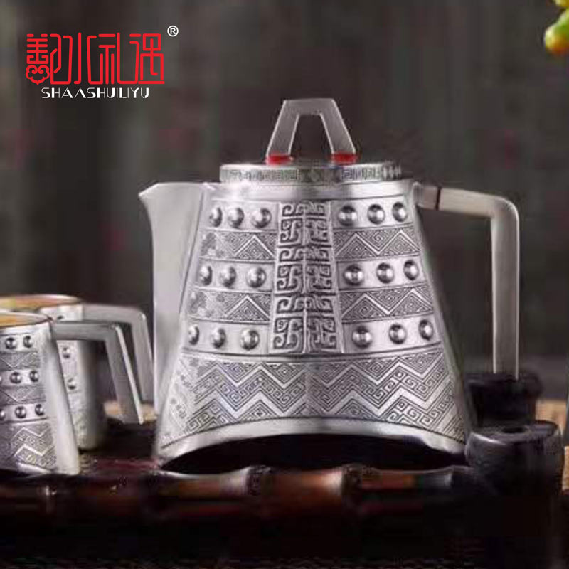 纯银编钟酒具纪念摆件